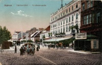 Sopron, Várkerület, Stollwerck csokoládé és kakaó üzlet, Blum Náthán és fia kiadása (EK)