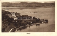 Tihany, a Balaton és a hajókikötő