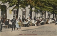 Báziás, Vasúti vendéglő kerthelyisége / raiway station restaurant