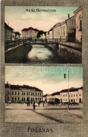 Fogaras, Fagaras; M.k. Áll. Főgimnázium, Haner Szálló / State grammar school, Hotel Haner (EK)