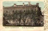 Gyulafehérvár, Karlsburg, Alba Iulia; Tiszti pavilon, kiadja Petri F. Vilmos / officers pavilion (Rb)