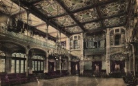 Herkulesfürdő, Baile Herculane; gyógyterem, belső / spa, interior (fa)