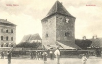 Kolozsvár, Cluj; Bethlen bástya, Bodnár Gáspár kocsikészítő üzlete, kiadja Schuster Emil / bastion, car maker shop