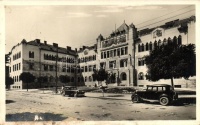 Kolozsvár, Cluj;  a IX. Hadtestparancsnokság épülete, irredenta díszkert / building of the 9th Corps Headquarter, Hungarian military, automobiles (fl)