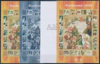 2009/02 Karácsony 4 db-os emlékív garnitúra (28.000)