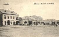 Gálszécs, Secovce; Főutca, Nemzeti Szálloda, Markovics Testvérek üzlete, kiadja Kramarits Viktor / main street, hotel, shop