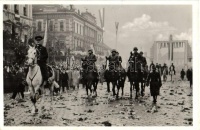 1938 Kassa, Kosice; bevonulás, Horthy Miklós / entry of the Hungarian troops, Horthy '1938 Kassa visszatért' So. Stpl