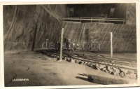 Aknaszlatina, Solotvyno; Lajos-bánya, Déli hosszú kamra / mine interior, Southern long shaft, '1940 Máramarossziget Visszatért' So. Stpl. (EK)
