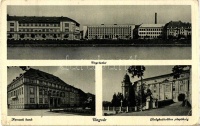 Ungvár, Uzhhorod; Nemzeti Bank, Görögkatolikus püspökség, Ung / National Bank, Orthodox Bishop's Palace, river (EK)