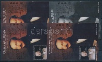 2005/48 Vörösmarty Mihály 4 db-os emlékív garnitúra azonos sorszámmal (20.000)