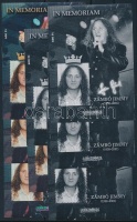 2001/18 In memoriam Zámbó Jimmy 8 db-os emlékív garnitúra azonos sorszámmal (35.000)