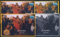 2005/40 II. András 4 db-os emlékív garnitúra azonos sorszámmal (20.000)