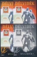 2001/1 Délvidék viszatér 4 db-os emlékív garnitúra azonos sorszámmal (20.000)