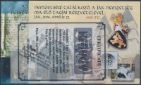 2006/18-19b Ják emlékív pár azonos sorszámmal, hátoldalán aláírással (14.000)