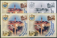 2002/43 Az egri várvédők emlékére 4 db-os emlékív garnitúra azonos sorszámmal (20.000)