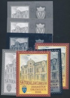2006/8-9 A sátoraljaújhelyi zsinagóga 7 db-os emlékív garnitúra + tanúsítvány (30.000)