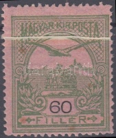 1913 Turul 60f papírránccal