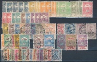 1913-1915 39 db Árvíz és 31 db Hadisegély bélyeg, közte jobb értékek
