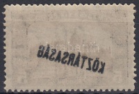 1918 Köztársaság/Parlament 10K a felülnyomat gépszínátnyomatával