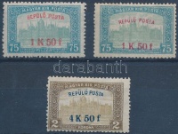 1918 Repülő posta pár + 1K50f téglavörös felülnyomású változata (17.500)