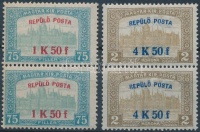 1918 Repülő posta sor párokban (30.000)