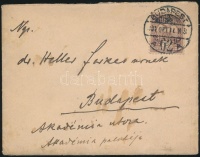 1901 Helyi levél 6f bérmentesítéssel