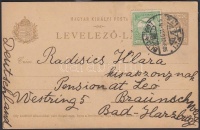 1909 Díjkiegészített díjjegyes levelezőlap Németországba