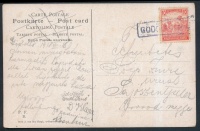 1918 Képeslap 'GÖDÖLLŐ P.U.' pályaudvari bélyegzéssel