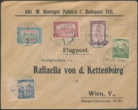1918.07.08. Légi levél Bécsbe / Airmail cover to Vienna