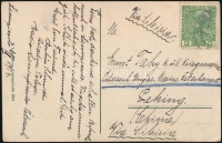 1914 Képeslap a Marine Detachement matrózának Lussinpiccoloból Pekingbe / Postcard to Hungarian seaman of the Marine Detachment in Bejing