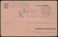 1915 Tábori posta levelezőlap / Field card 'K.u.k. Fliegerkompagnie Nr. 5.'
