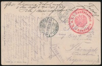 1915 Képeslap / Postcard 'K.u.k. Seebataillon 1. Kompagnie' + 'K.u.k. Marinefeldpostamt POLA' gumibélyegző / gum seal