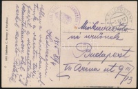 1915 Tábori posta képeslap / Postcard 'M.KIR. 30 HONV. GYAL. EZRED PARANCSNOKSÁGA' + 'FP 355'