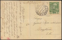 1915 Képeslap haditengerészeti postával / Navy mail postcard 'S.M.S. RADETZKY'