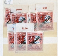 Sok milliós katalógus értékű megszállás készlet , kb 3.000 bélyeg 310 db berakólapon, érintetlen régi anyag hagyatékból. Érdemes megnézni!!