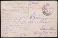 1917 Tábori posta képeslap / Field postcard 'K.u.k. Fliegerersatztruppe Fliegerersatzkompagnie Nr. 11.'