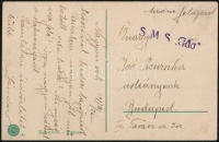 1917 Tábori posta képeslap / Field postcard 'S.M.S. Gäa'