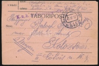 1917 Tábori posta levél / Field post cover 'K.u.k. Ausbildungsgruppe I' + 'EP 445 a'