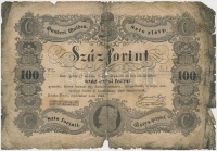 1848. 100Ft 'Kossuth bankó' T:IV,V
Hungary 1848. 100Ft 'Kossuth banknote' C:G,P 
Adamo G114