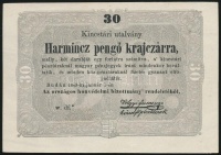 1849. 30kr 'Kossuth bankó' T:II-