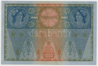1902. 1000K mindkét oldal német, hátlap rajz, 'DEUTSCHÖSTERREICH' felülbélyegzéssel T:II- szép papír
Adamo SK35/2
