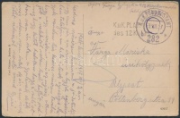 1917 Brest - Litowsk képeslap 'K.u.K. PLATZKOMMANDO des 12. Korps.' + 'FP 282 b'