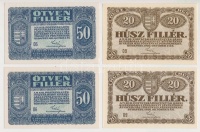1920. 20f (2x) + 50f (2x) T:I,I-