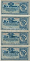 1920. 1K (8x) sorszámkövetők, sötétvörös sorszámmal T:I,I-