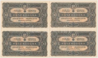 1920. 20K (7x) sorszámkövetők T:I,I-