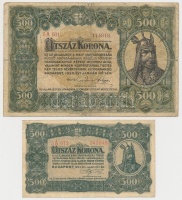 1920. 500K 'Orell Füssli Zürich' + 1923. 500K 'T.W.' jelöléssel, nyomdahely nélkül T:III,III-