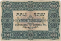 1920. 10.000K 'Orell Füssli Zürich' piros sorozat- és sorszámmal T:III,III- sarokhiány 
Adamo K41