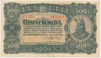 1923. 500K 'Magyar Pénzjegynyomda Rt. Budapest' T:III szép papír 
Adamo K34