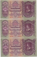 1930. 100P (6x) sorszámkövetők T:I-,II