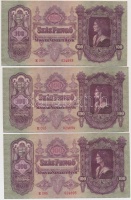 1930. 100P (8x) sorszámkövetők T:I,I-